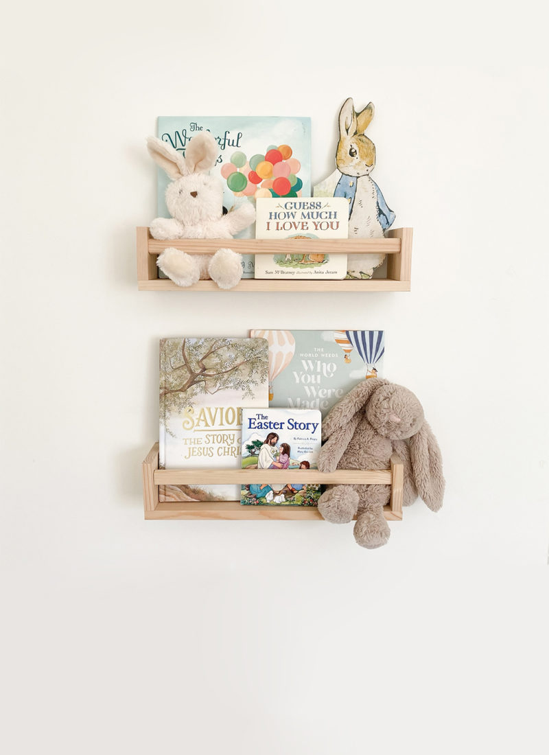 Springtime Bookshelves